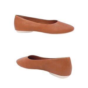 $149 Gentle Souls Eugene Travel Brown Tan Leather Slip-on Ballet Flats Size 7